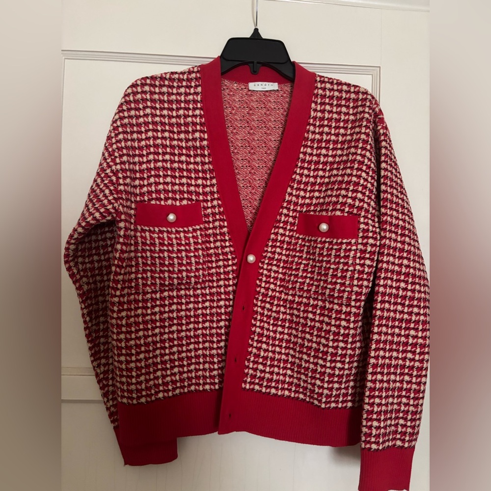 ✨EUC Sandro The Brandy Tweed Cardigan - Picture 5 of 7
